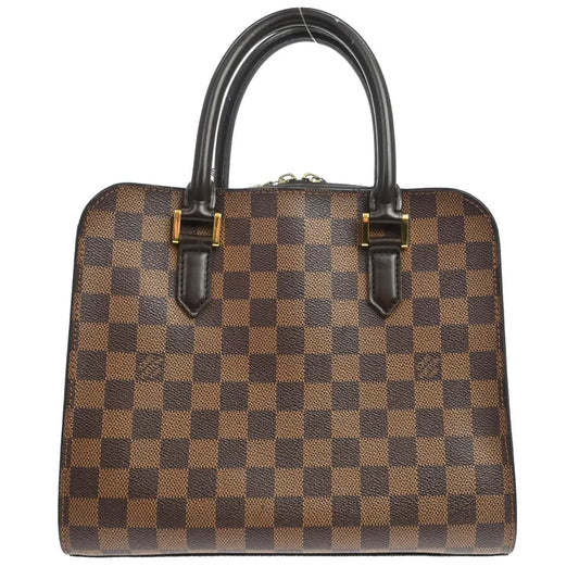 Louis Vuitton Triana Damier, Brown, Canvas, Handbag