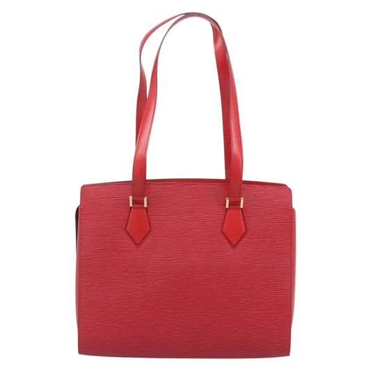 Louis Vuitton Duplex Epi Leather, Red, Leather, Shoulder Bag