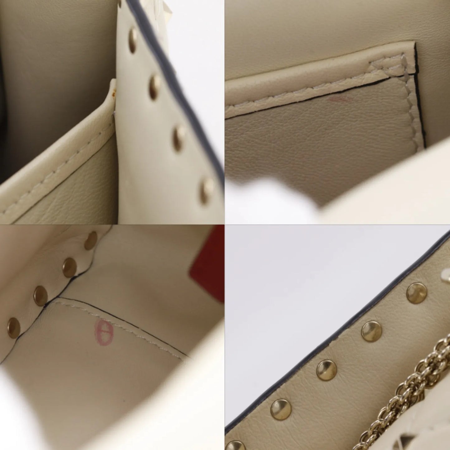 Valentino Garavani Free Rockstud Spike Flap Quilted Leather, White, Leather, Handbag