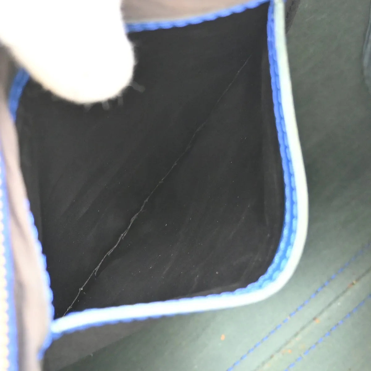Louis Vuitton Speedy Epi Leather, Blue, Leather, Handbag