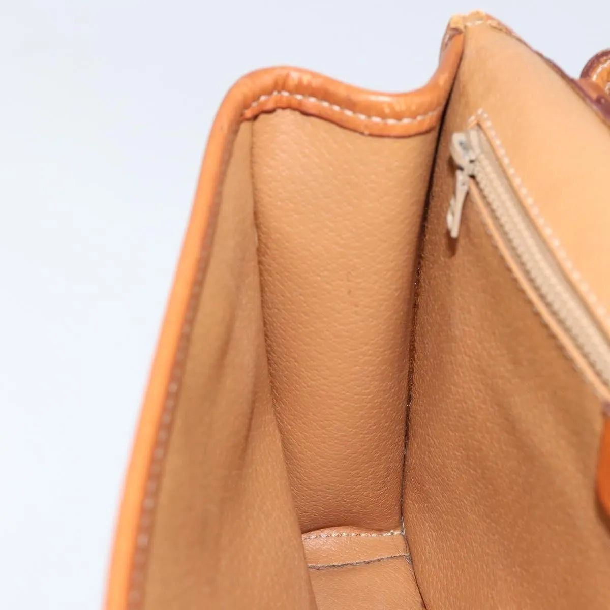 Celine Vintage Macadam Circle Logo Canvas and Leather, Brown, Canvas, Shoulder Bag