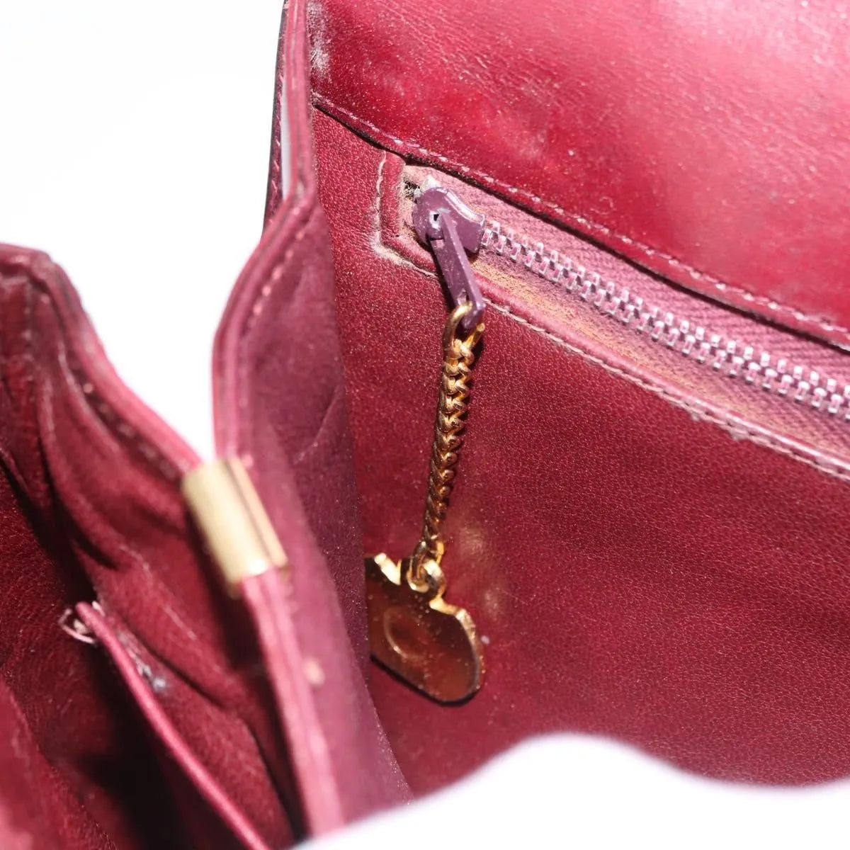 Celine Horse Carriage Leather, Burgundy, Leather, Shoulder Bag