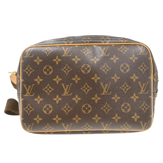 Louis Vuitton Reporter Monogram Canvas, Brown, Canvas, Shoulder Bag