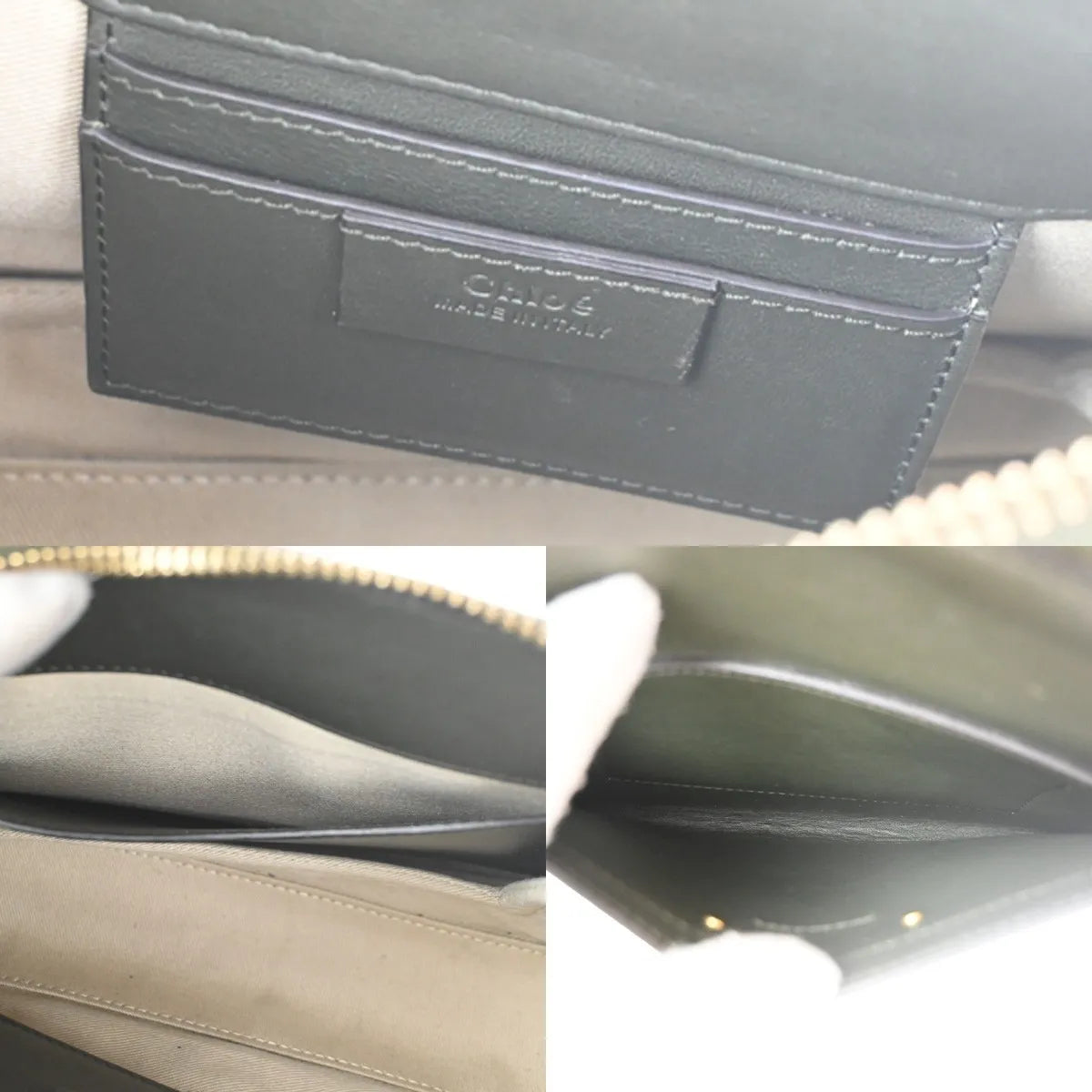 Chloe Roy Leather, Black, Suede, Shoulder Bag