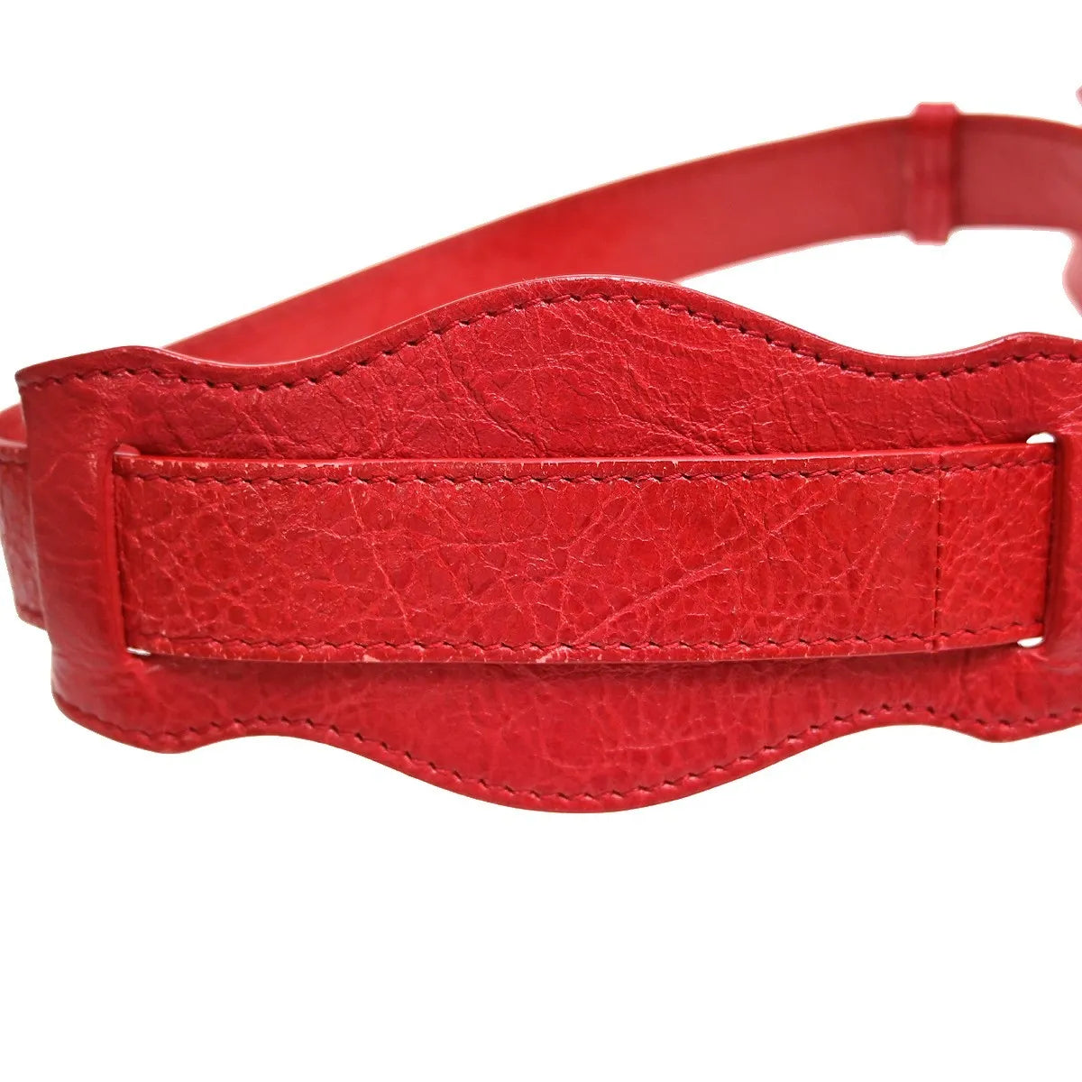 Balenciaga City Classic Studs Leather, Red, Leather, Handbag