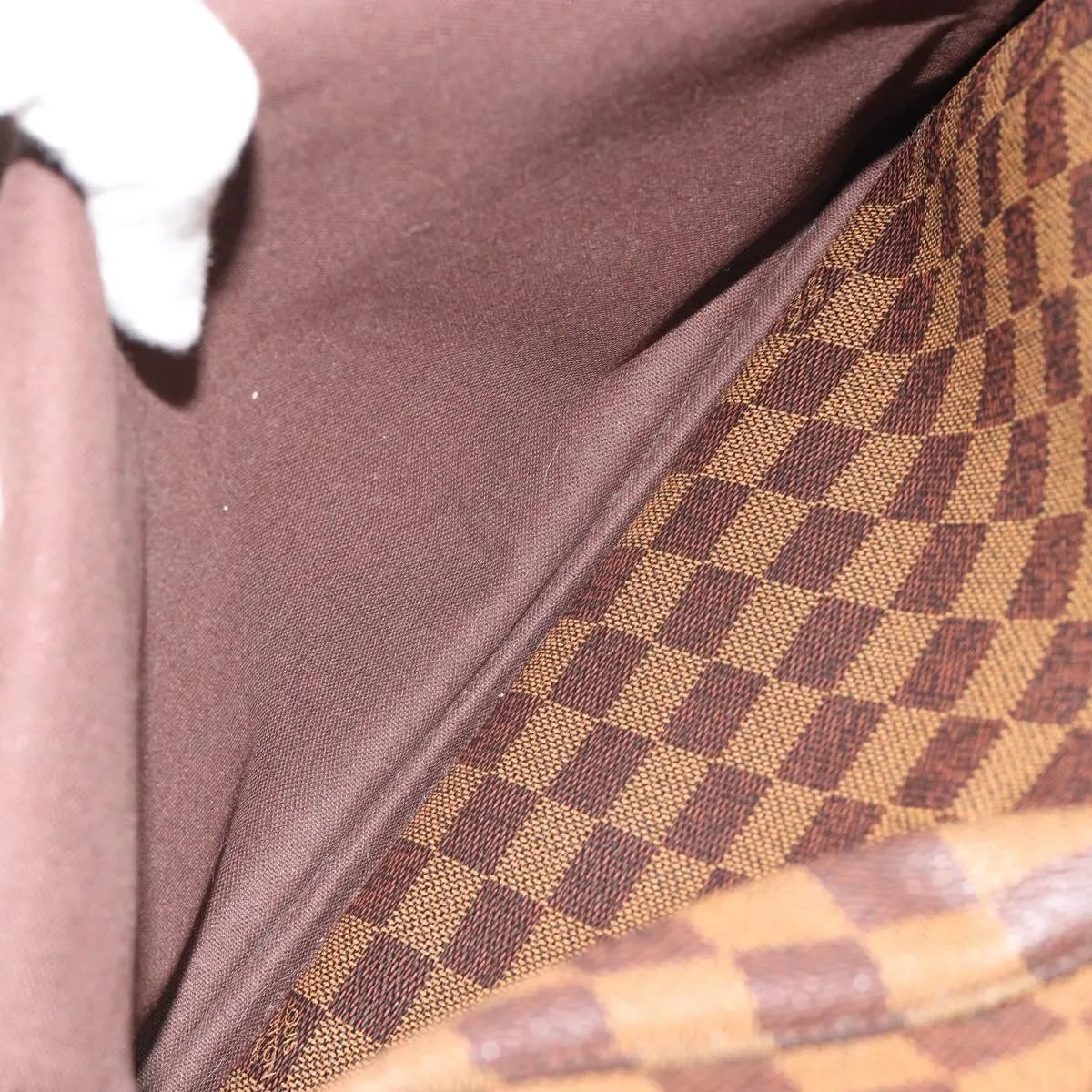 Louis Vuitton Naviglio Damier, Brown, Canvas, Shoulder Bag