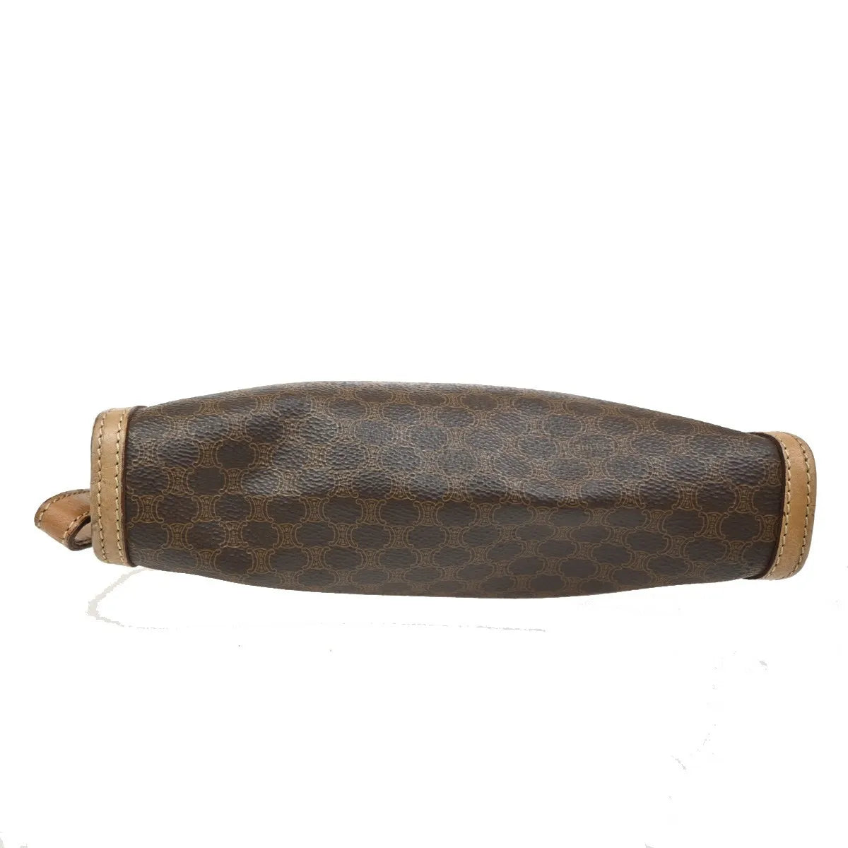 Celine Macadam Pochette Canvas and Leather, Brown, Canvas, Clutch
