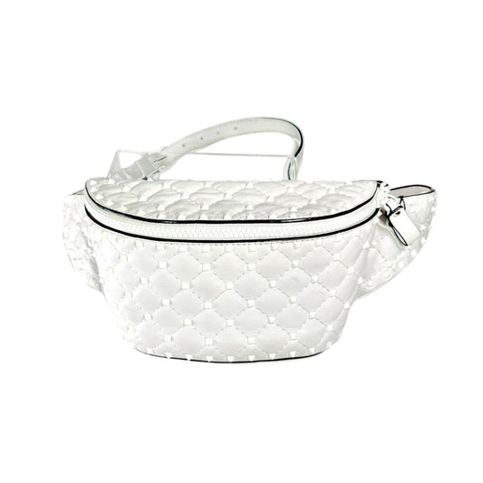 VALENTINO GARAVANI Rockstud Spike Waist Belt White - Brandsamsara