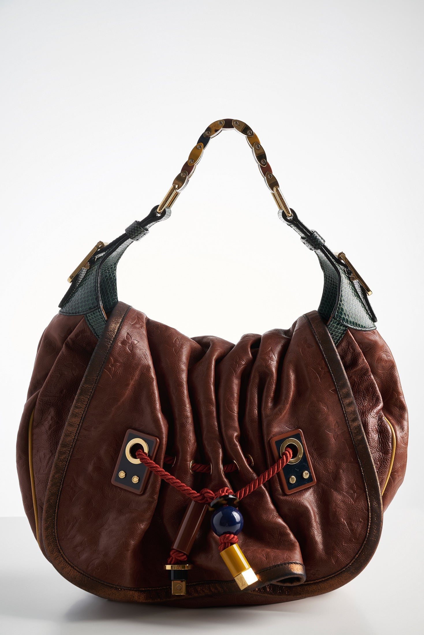 Louis Vuitton - Authenticated Kalahari Handbag - Leather Brown for Women, Very Good Condition