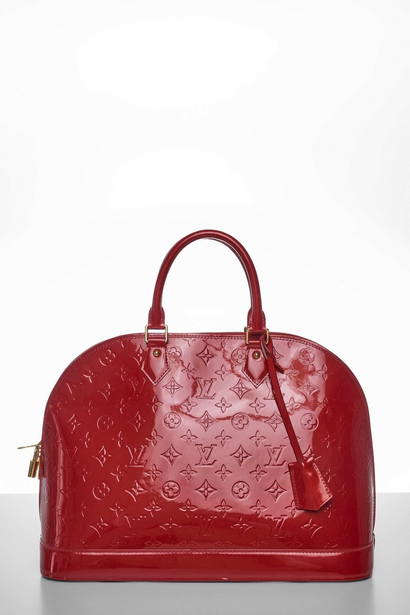 Louis Vuitton Chili Red Epi Leather Alma GM Handbag