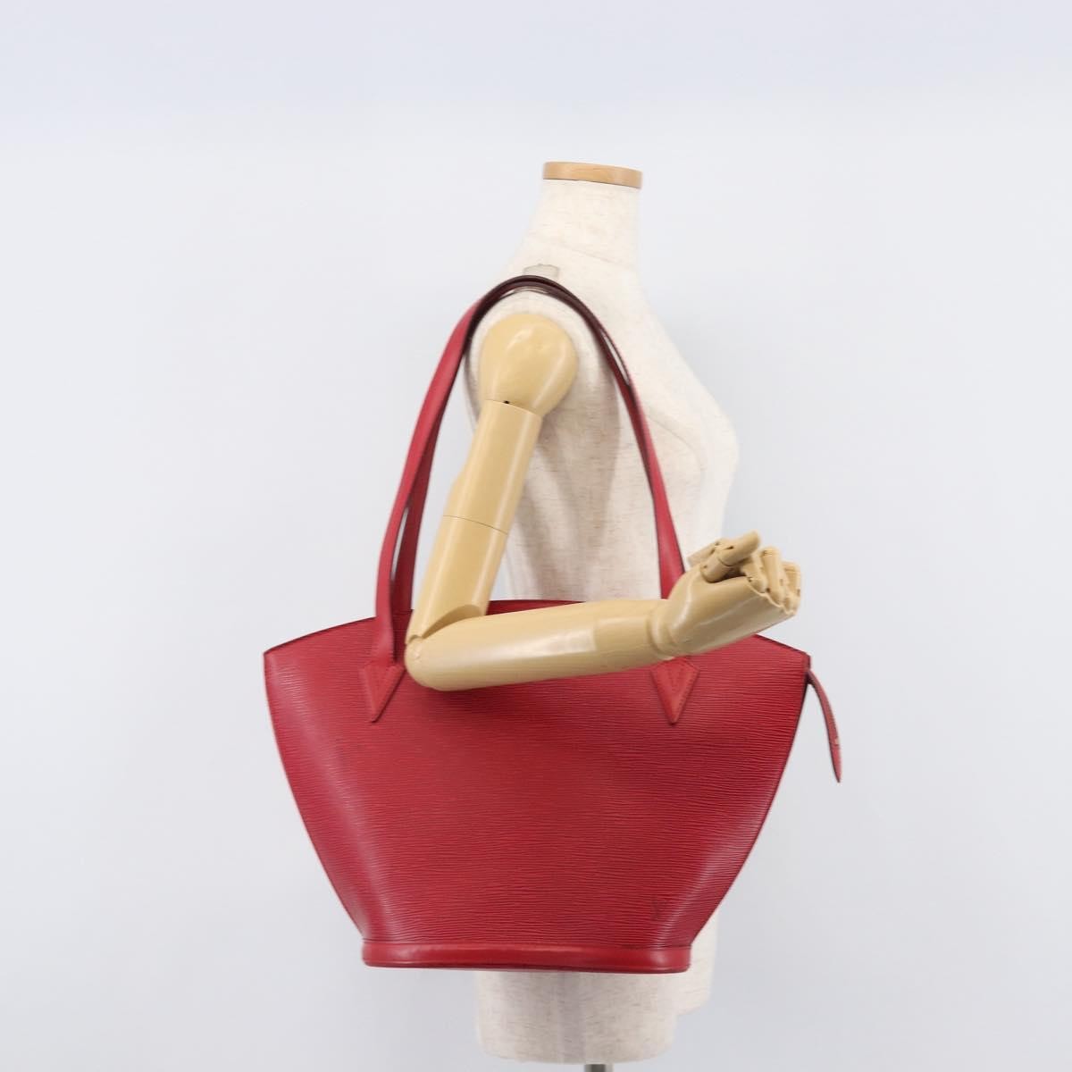 Louis Vuitton Saint Jacques Epi Leather, Red, Leather, Handbag