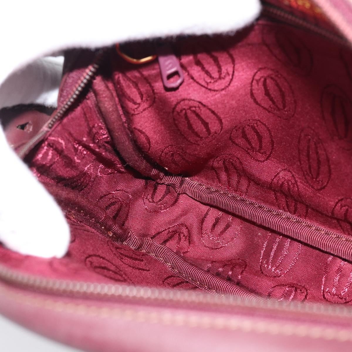 Cartier Must de Cartier Leather, Burgundy, Leather, Shoulder Bag
