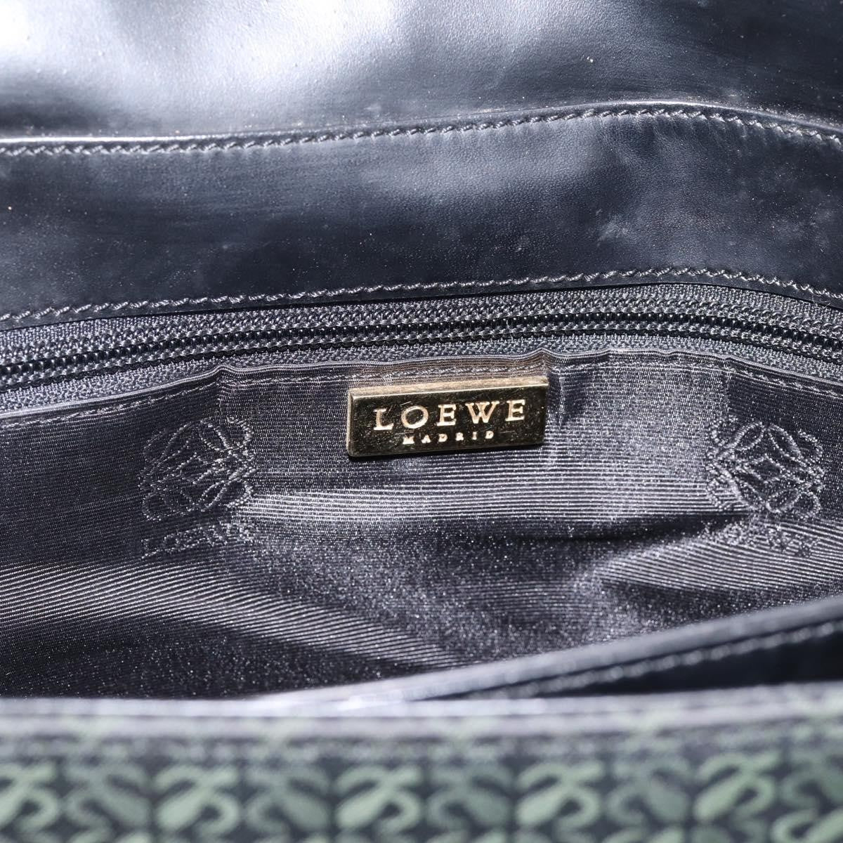 Loewe Vintage Canvas, Green, Canvas, Shoulder Bag