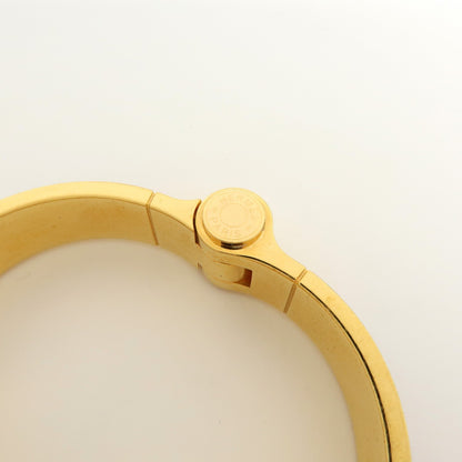 Hermes Charniere Uni Hinged Metal and Enamel, Gold, Metal, Bracelet