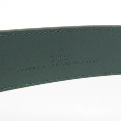 Gucci GG Marmont Reversible Belt Leather, Green, Leather, Belt
