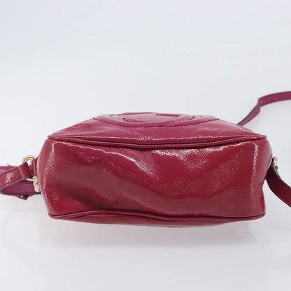 Gucci Soho Disco Patent, Pink, Patent Leather, Crossbody Bag