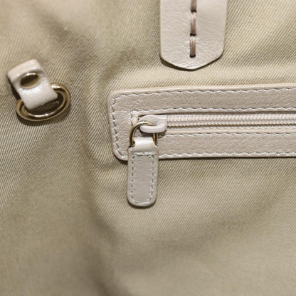 Bvlgari Vintage Leather, Gray, Leather, Tote Bag
