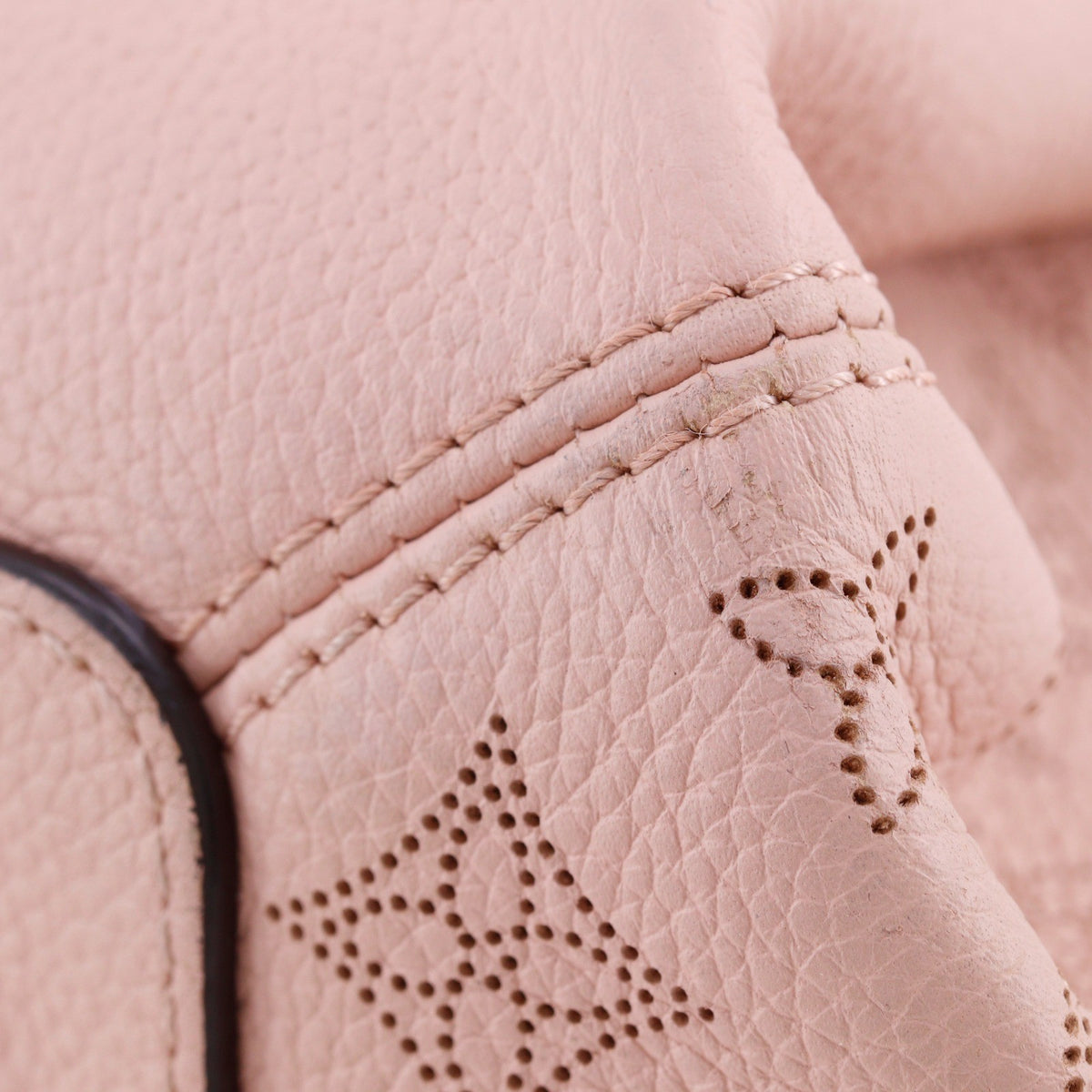 Louis Vuitton Haumea Mahina Leather, Pink, Leather, Handbag