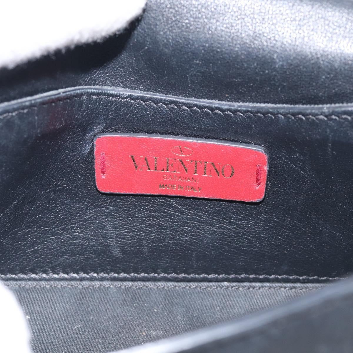 Valentino Garavani Rockstud Flip Lock Flap Leather, Black, Leather, Handbag