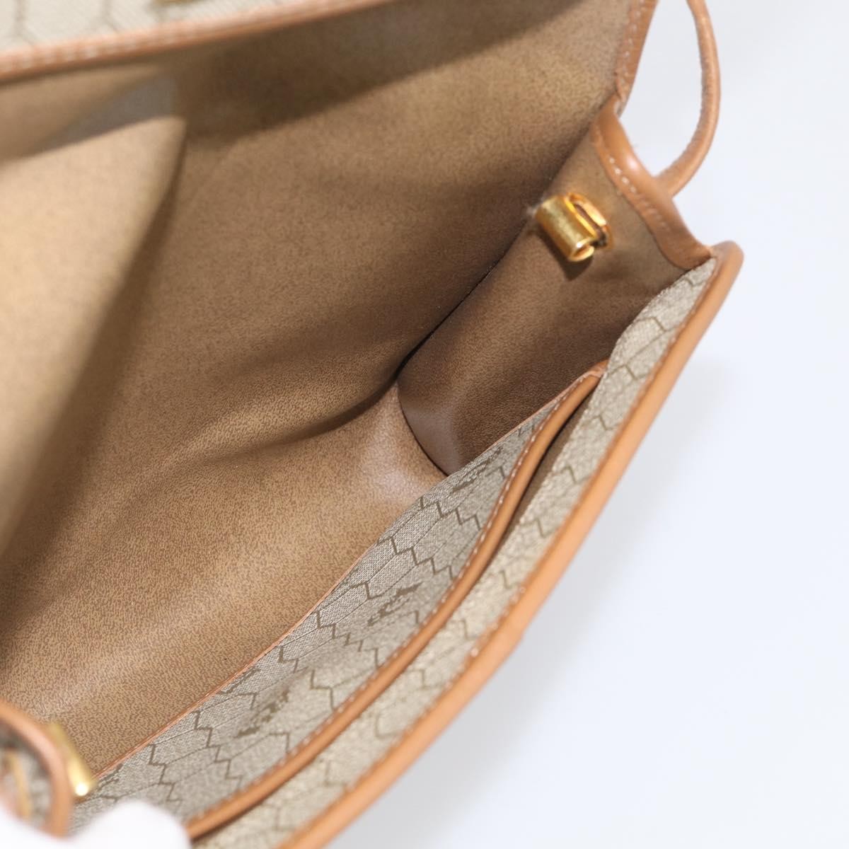 Christian Dior Vintage Honeycomb Canvas, Beige, Canvas, Shoulder Bag