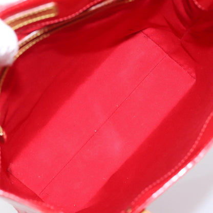 Louis Vuitton Reade Monogram Vernis, Red, Patent Leather, Handbag