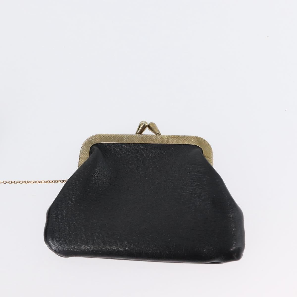 Christian Dior Vintage CD Logo Leather, Black, Leather, Shoulder Bag