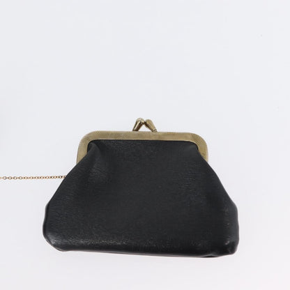 Christian Dior Vintage CD Logo Leather, Black, Leather, Shoulder Bag