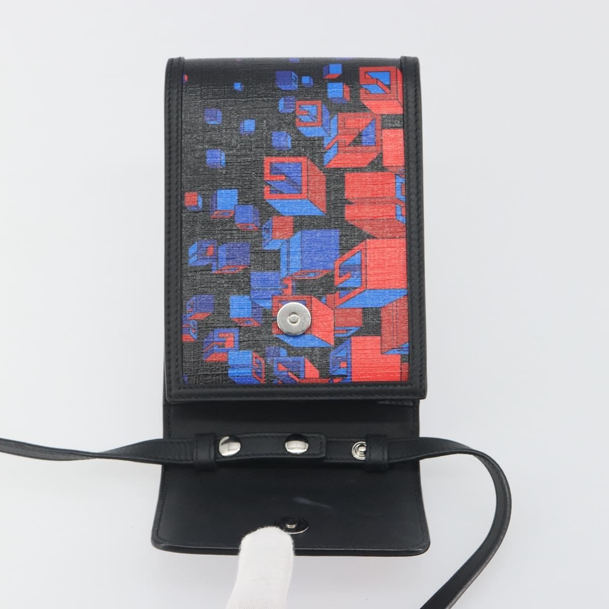 Gucci Flap Printed Coated Canvas, Multicolour, PVC, Shoulder Bag