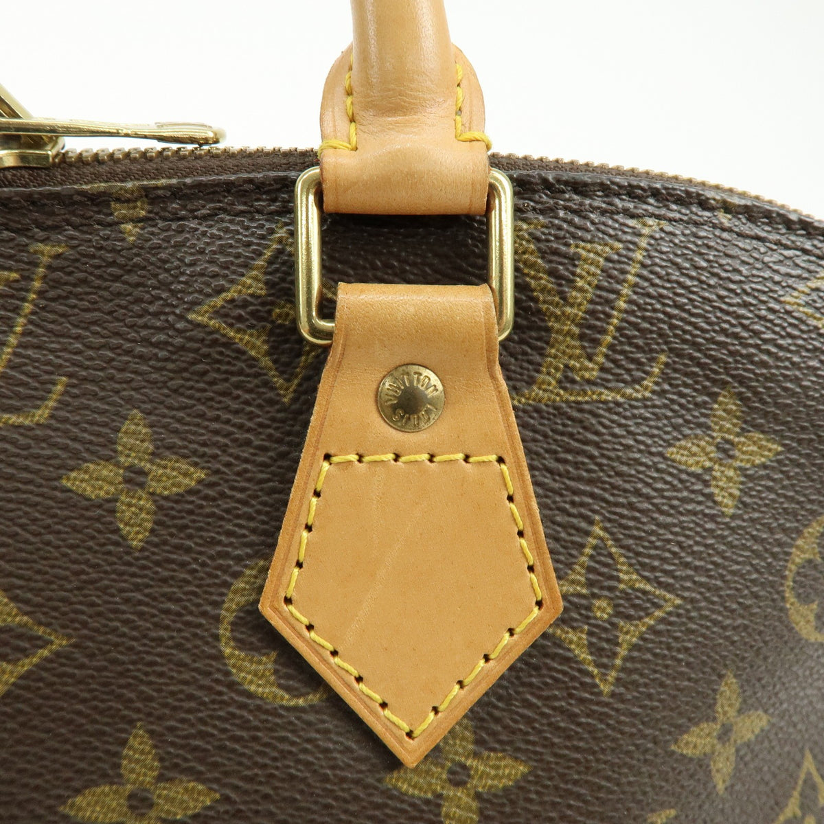 Louis Vuitton Alma Monogram Canvas, Brown, Canvas, Handbag