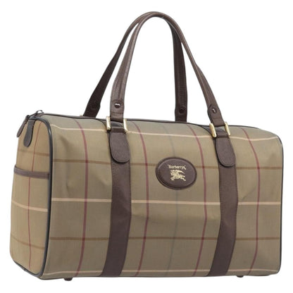 Burberry Nova check boston Canvas, Beige, Canvas, Handbag