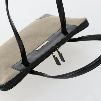 Gucci Open Tote GG Canvas and Leather, Beige, Canvas, Handbag