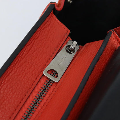 Celine Trapeze Leather with Suede, Orange, Leather, Handbag