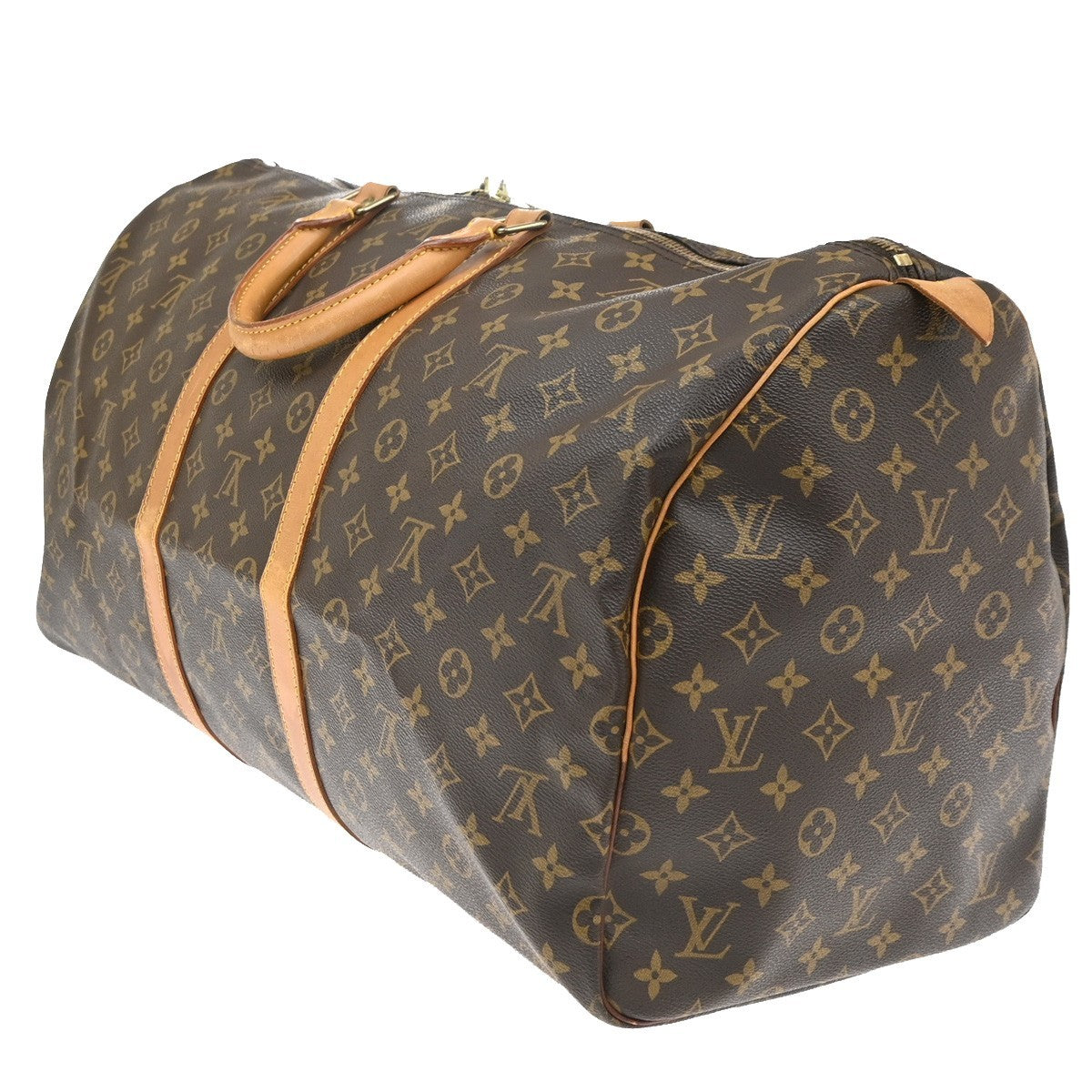 Louis Vuitton Keepall Monogram Canvas, Brown, Canvas, Travel Bag
