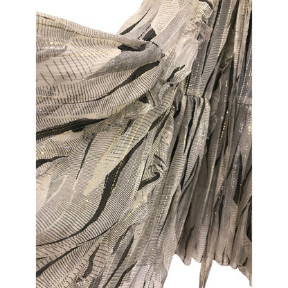 ANNA SUI Metallic Silk Blend Dress