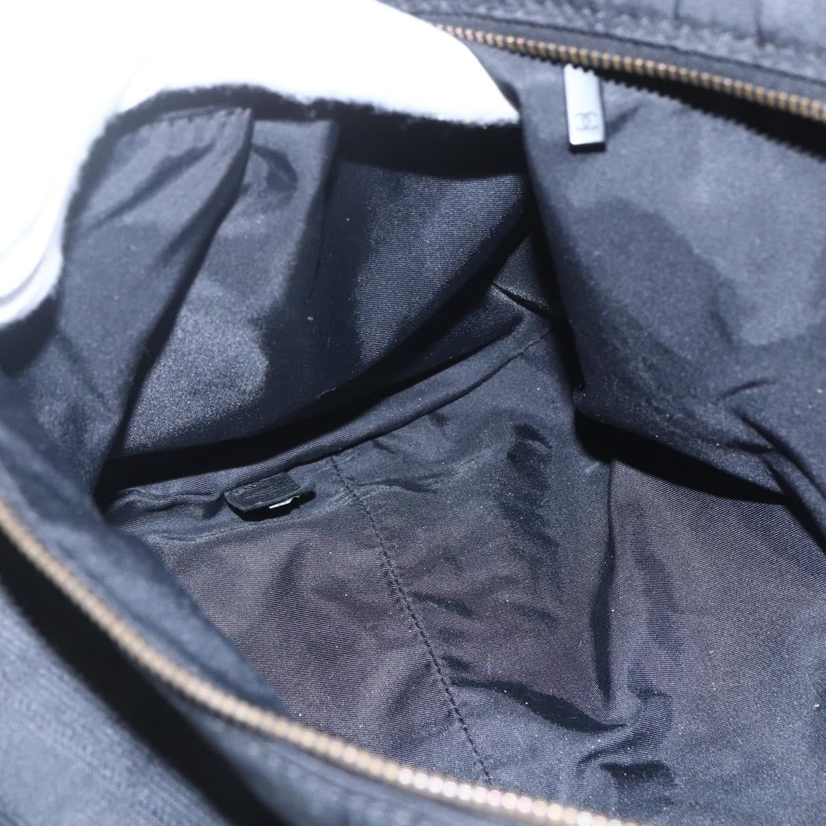 Chanel Travel Line Boston Nylon, Black, Nylon, Travel Bag