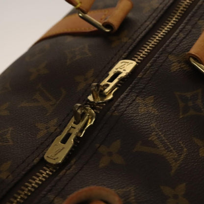 Louis Vuitton Keepall Bag Monogram Canvas, BROWN, CANVAS, Travel bag