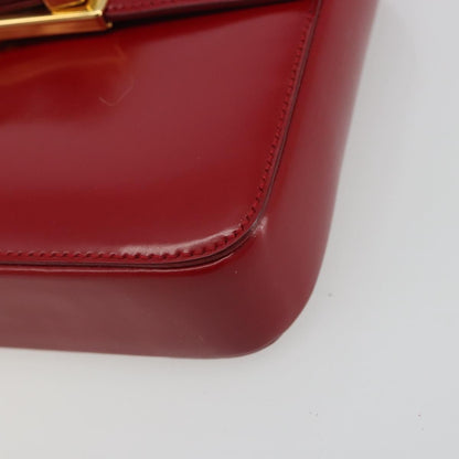 Prada Bow Top handle Leather, Red, Leather, Handbag