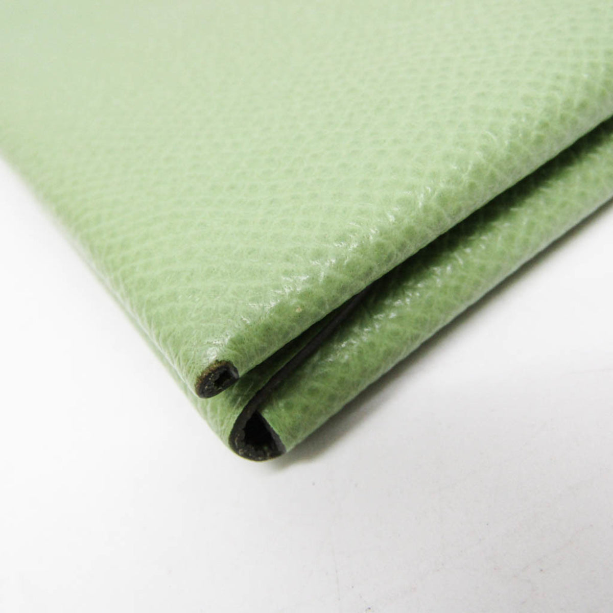 Hermes Calvi Duo Card Holder Epsom, Green, Leather, Card Holder