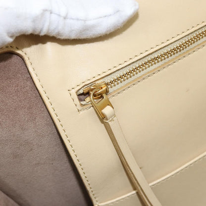 Celine Tie Tote Leather, Beige, Leather, Tote Bag
