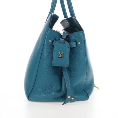 Louis Vuitton Milla Veau Nuage Calfskin, Blue, Leather, Handbag
