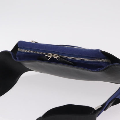 Balenciaga Navy Neo Lift Waist Canvas and Leather, Blue, Canvas, Handbag