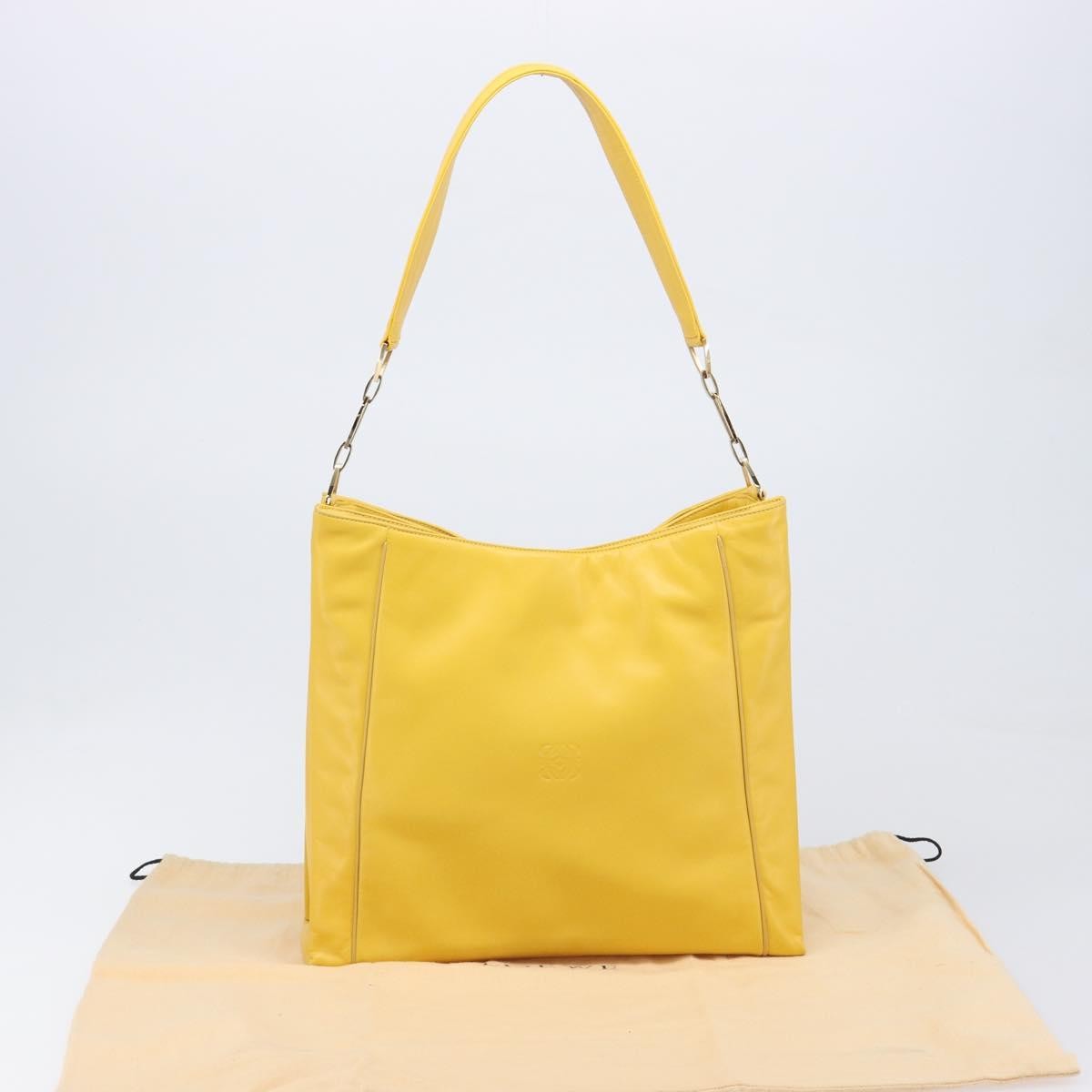 Loewe Shoulder bag Leather, Yellow, Leather, Shoulder Bag