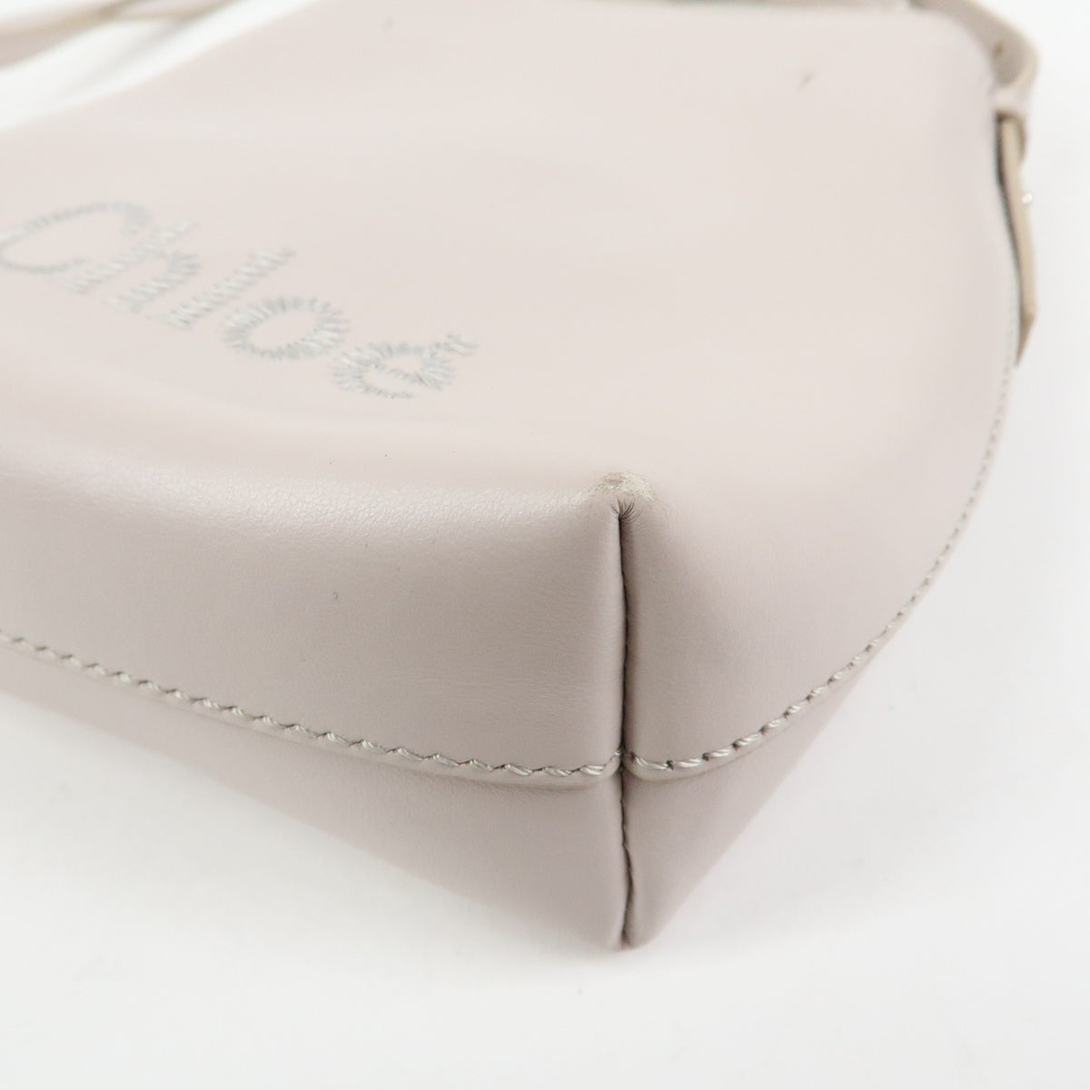 Chloe Sense Leather, Pink, Leather, Tote Bag