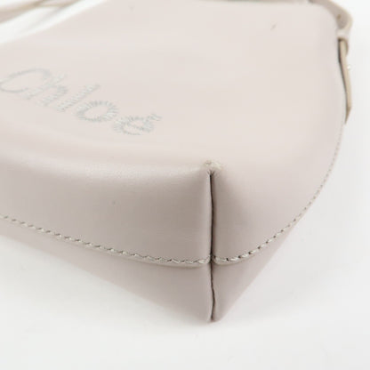 Chloe Sense Leather, Pink, Leather, Tote Bag