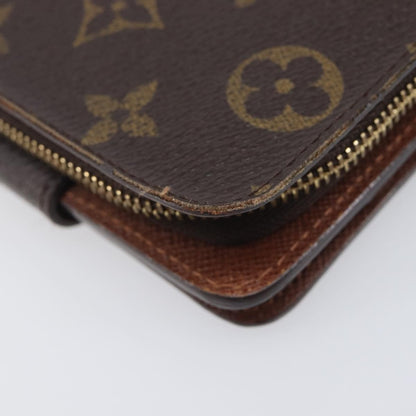 Louis Vuitton Compact Zippe Monogram Canvas, Brown, Canvas, Wallet