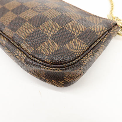 Louis Vuitton Pochette Accessoires Limited Edition Damier, Brown, Canvas, Clutch