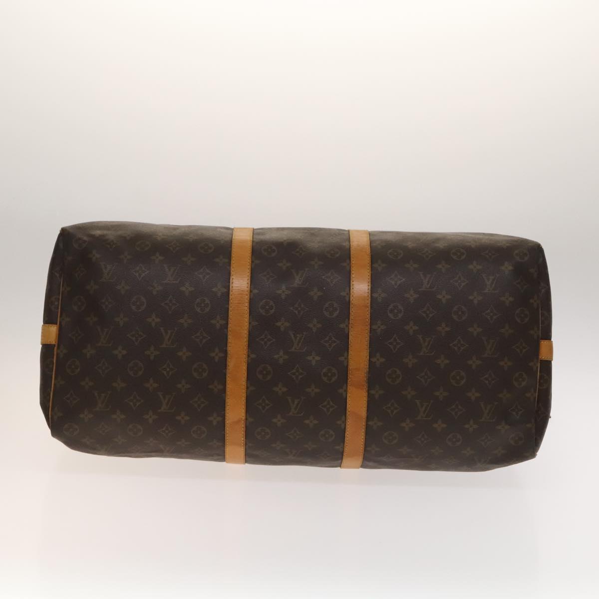 Louis Vuitton Keepall Bag Monogram Canvas, BROWN, CANVAS, Travel bag