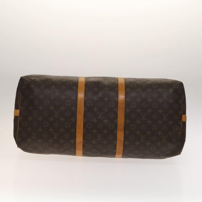 Louis Vuitton Keepall Bag Monogram Canvas, BROWN, CANVAS, Travel bag