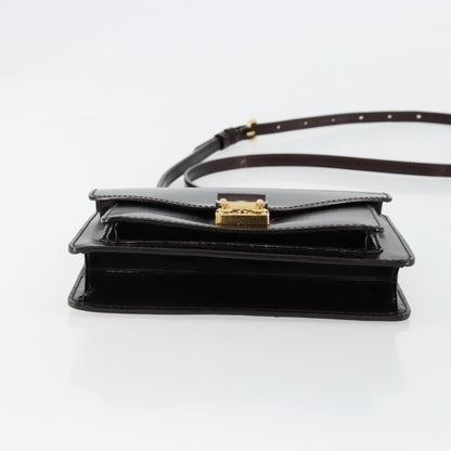 Louis Vuitton Monceau Vernis, Burgundy, Patent Leather, Handbag