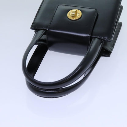 Bvlgari Handbag Leather, Black, Leather, Handbag